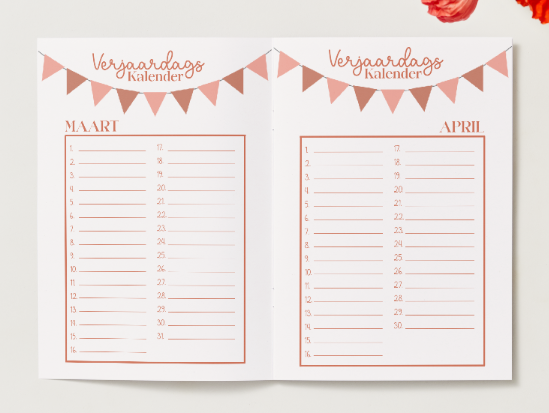 Canva template vriendenboekje