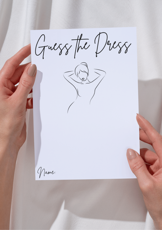 Printable Guess the Dress II
