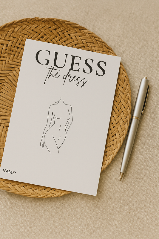 Printable Guess the Dress
