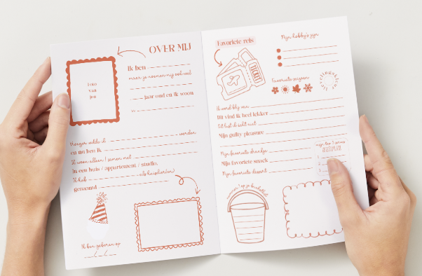 Canva template vriendenboekje